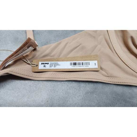 Skims 36C Mica Beige Fits Everybody Unlined Demi Bra BA-DEM-9220 NWT - Picture 4 of 6